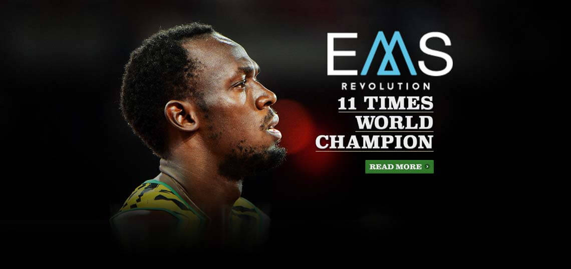 usain bolt entrena con electroestimulacion muscular para los juegos olimpicos