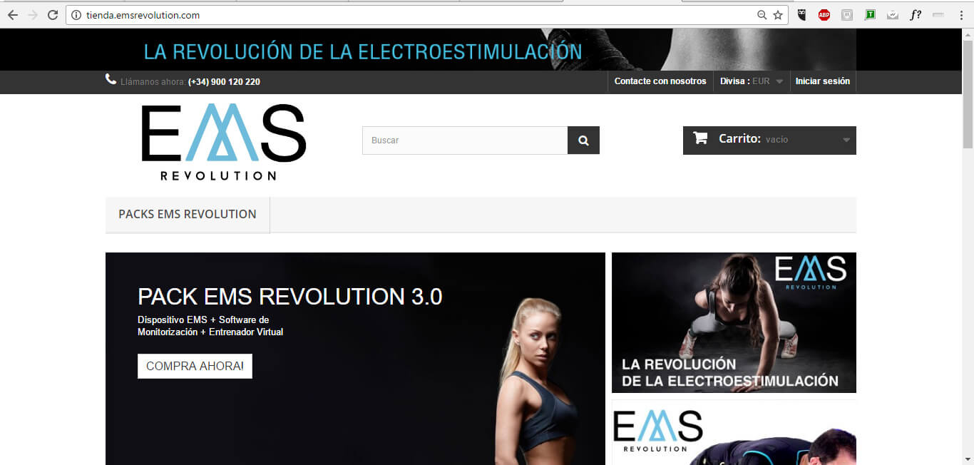 tienda online electroestimulación y electrofitness barata