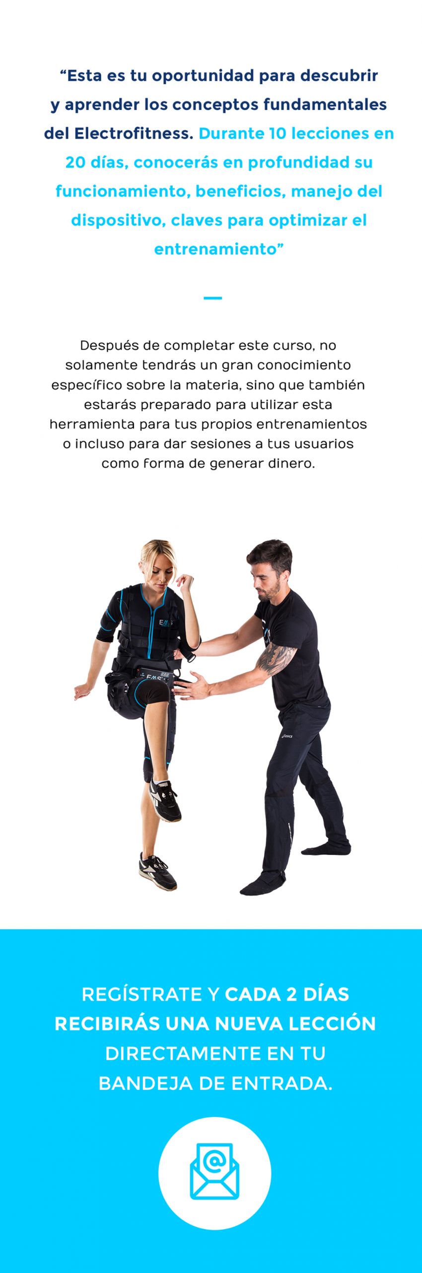 Sesiones gratuitas de electrofitness por email